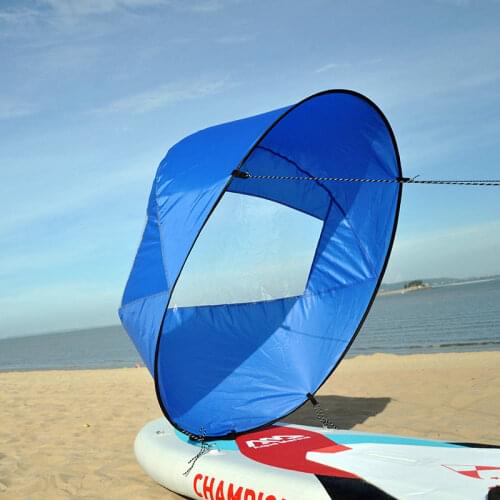 46" Large Size Kayak Downwind Wind Paddle Sail Canoes Inflatable Boats Drifting Wind Sail Kayak Accessories With Clear Window