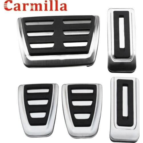 Carmilla AT MT Pedal Kit for For VOLKSWAGEN Vw Multivan T5 T6 Caravelle T6 Stainless Steel Accessories Gas Brake Pedals