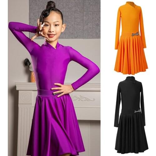 Latin Dance Costume Girls Latin Competition Dresses Professional Standard Dance Wear ChaCha Samba Ballroom Practice Dress BL5265