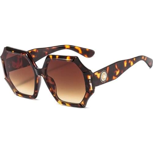 Square womens glasses Oversized Black Sunglasses Woman 2020 Fashion Brand Designer Gradient Big Frame Sun Glasses Female UV400