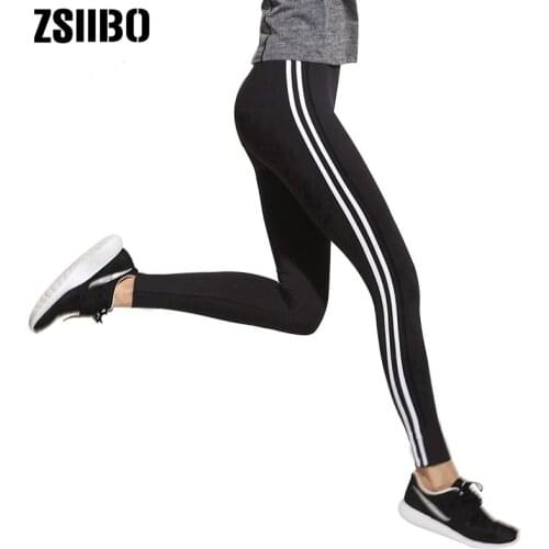 Women Leggings Casual Striped Fitness Low Waist Women Pants Big Stretch Legging Female leggins mujer dropshipping clothes print