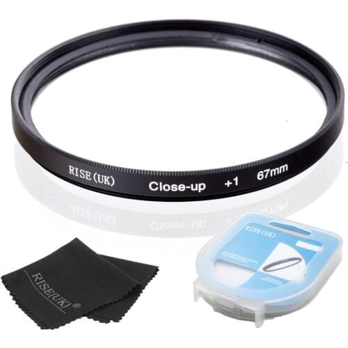RISE(UK) 67mm Close-Up +1 Macro Lens Filter for Nikon Canon SLR DSLR Camera + filter case +gift