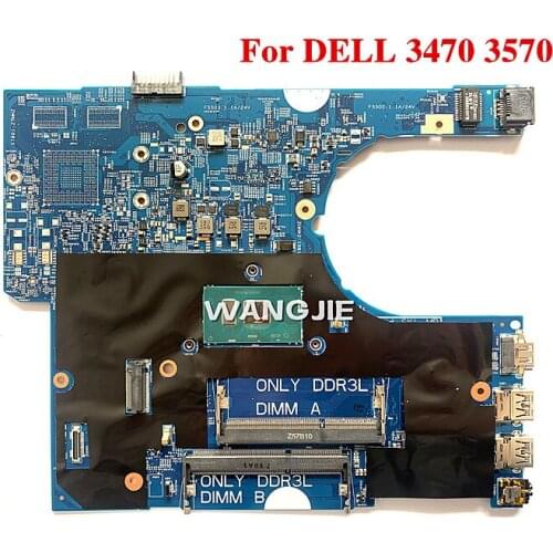 For DELL 3470 3570 Laptop motherboard CN-0P5M6K 0P5M6K P5M6K 14291-1 With SR2EU I3-6100U 100% full Tested