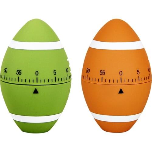 Mechanical Cooking Timer Cute 60 Minutes Kitchen Timer Football Shape Food Preparation Baking Helper Alarm Reminder Kitchen Tool