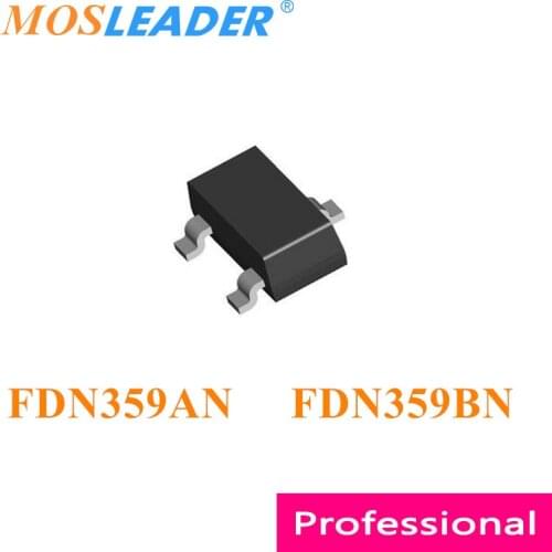 Mosleader FDN359AN FDN359BN SOT23 3000PCS N-Channel 20V 30V 2.7A FDN359 FDN359A FDN359B Made in China High quality