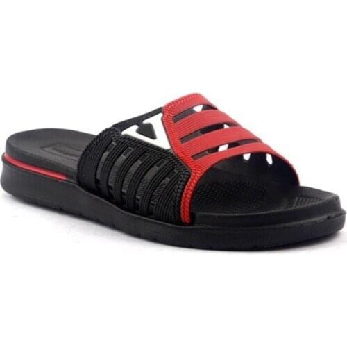 Male 9652 Black Red Beach Bath Pool Casual Slippers Slip-Resistant Floor Base Luxury Quality Slippers 40-44 Size Flip Flops