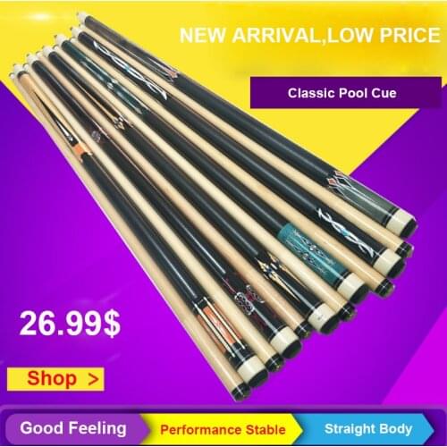 2019 New Straight Billiard Sticks Pool 12.75mm Pool Case Set Multi Color Option China