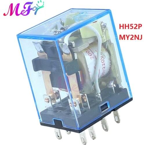MY2P HH52P MY2NJ General Coil Relay Mini Electromagnetic Relay Switch DC110V AC 220V AC48V DC 12V 24V