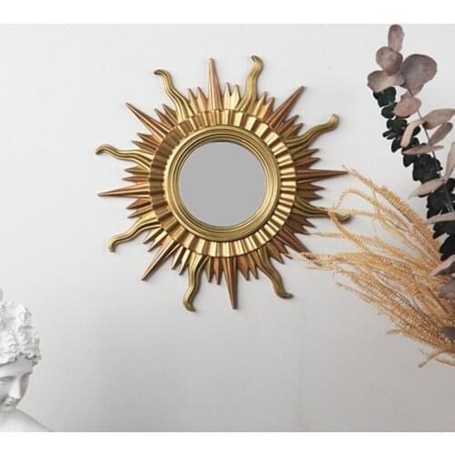 DIY Crystal Resin Mold Sun Mirror Wall Hanging Accessaries Mold Home Decoration Mirror Silicone Mold For Resiin