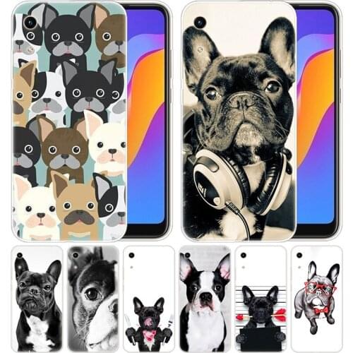 Luxury Soft Silicone Case French bulldog dog for Huawei Honor 9X 8A 7A 20 Pro 7X 8X 7S 8S 8 9 10 Lite View 20 20i 10i Play Cover