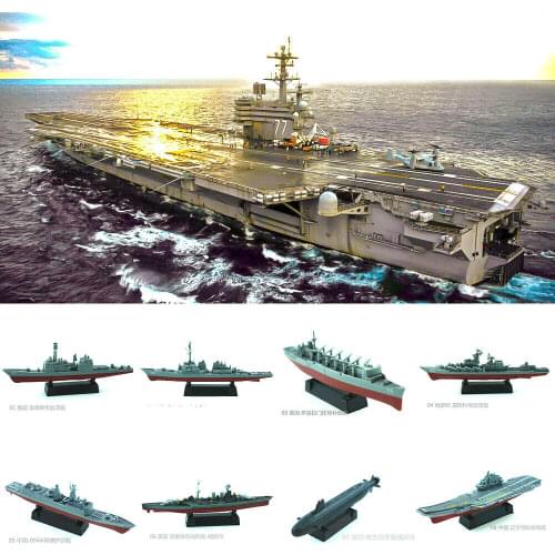 4D Assembly Ship Model Liaoning Battleship Modern Class Battleship Carrier Assembly Model Military Warship Model Toy
