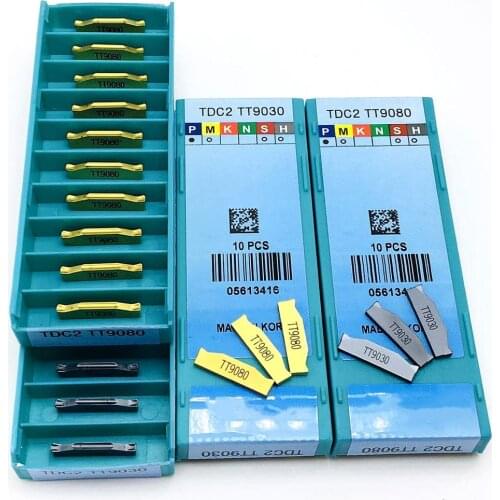 TDC2 TT9030 TDC2 TT9080 Carbide blade grooving tool CNC lathe tool 2mm grooving lathe part tool
