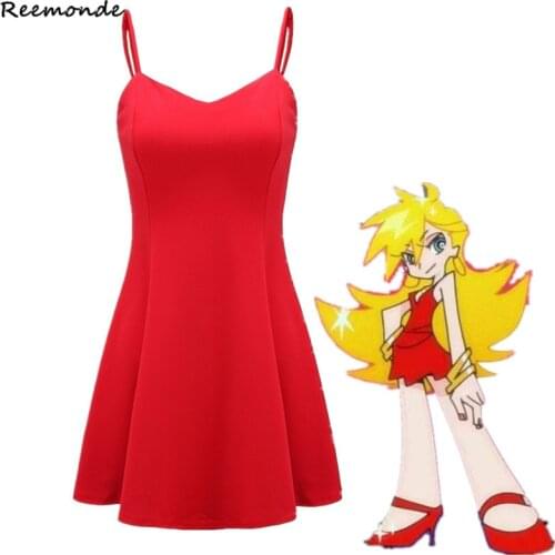 Anarchy Panty Dress Panty & Stocking With Garterbelt Cosplay Anarchy Stocking Costume Girls Hair Wigs Cos Women Suits Uniform