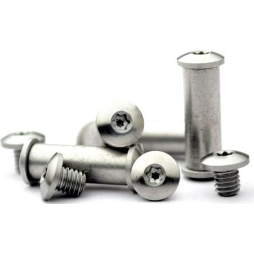 5MM/6MM Round Head T8 Plum Handle Screwdriver Handle Lock Stainless Steel Screws DIY Folding Knife Screw 2PCS