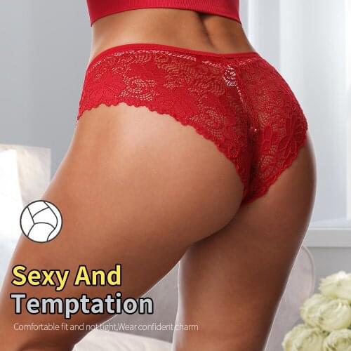 Womens Panties Lace Sexy Lingerie Seamless Period Panties Transparent Underwear Woman Breathable Soft Female Low Waist Briefs