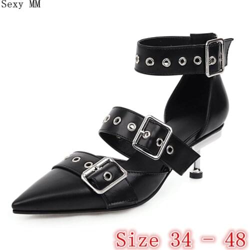Women High Heels Pumps High Heel Shoes Stiletto Woman Party Shoes Kitten Heels Plus Size 34 - 40 41 42 43 44 45 46 47 48