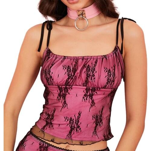 2020 Women Summer Crop Tops Sexy Ladies Sling Lace-up Streetwear Club Camisoles Backless Slim Vest S/M/L