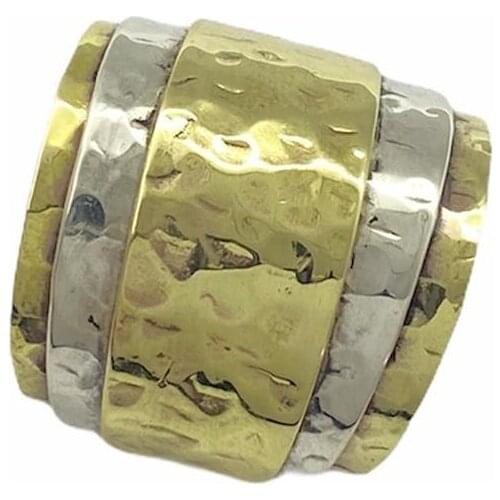 Gold Hammer Tattoo Design Women 'S Authentic Adjustable Ring