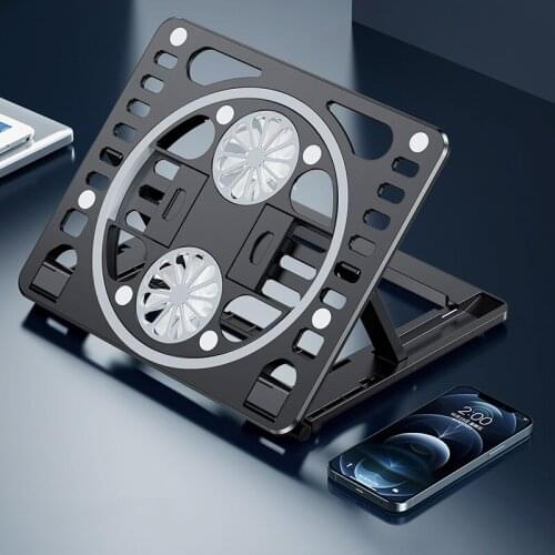 1pc Laptop Radiator Bracket USB Charging Foldable Portable Stand Non-slip Cooling Pad Suitable for Most Notebook