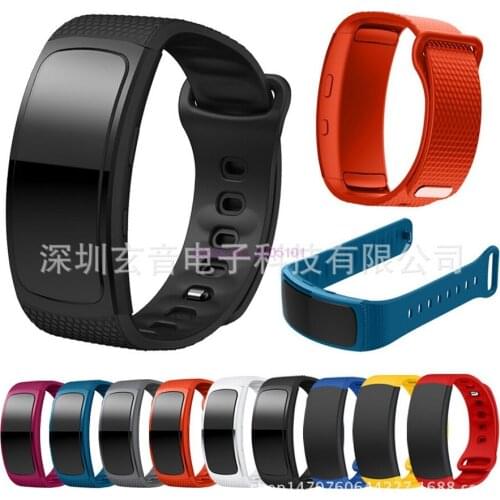 100pcs L/S Replacement Wristband For Samsung Gear Fit 2 Band Luxury Silicone Watchband For Fit 2 SM-R360 Watch Strap