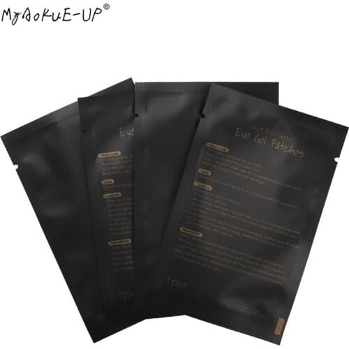 1000 pairs Eyelashes Paper Patches Tips Sticker Wraps Under Eye Pads Black Package For Makeup Tools Eyelash Extension