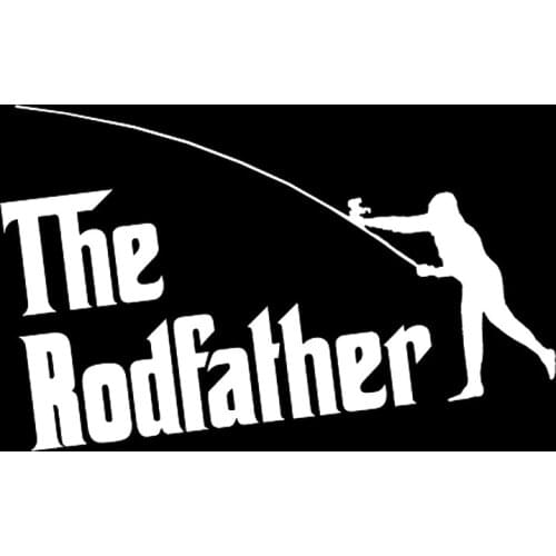 16*10cm The Rodfather Sticker Decal Boat Fishing New Style Hot Car Accessories Motorcycle Helmet Car Styling