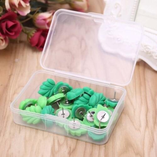 20pcs Leaf Push Pins Office Decorative Thumbtacks Photo Wall Studs Foliage Pushpins for Whiteboard Photos Maps 85DD