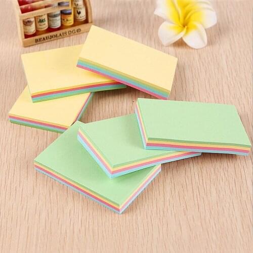 30 Packs Simple Memo Pad Korea Creative 4 Colors Memo Pad N Times Sticky Notes Memo Notepad Bookmark Office Stationery Gift