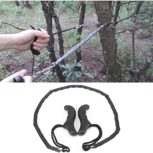 Outdoor Camping Hunting Logging Chain Saw Hand-held Wire Saw Portable Pocket Saw Camping Hand Saw Emergency Survival Tools