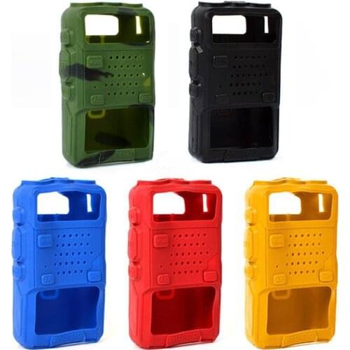 Silicone Rubber Cover bumper BAOFENG UV-5R Case For Two Way Radio F8+ UV 5R UV-5RE DM-5R Walkie Talkie uv5r Accessories