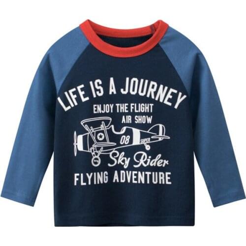 Kids Clothes Boys Solid Cotton T-shirts Children Autumn Spring Sweatshirts Cartoon Girls Long Sleeve Tops Baby Boy T Shirts