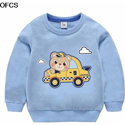 Child Sweatershirt Kids Sweater Autumn Baby Clothes Boy and Girl Cartoon Print Full T-shirt Casual CottonTops 18M-12T Clothes