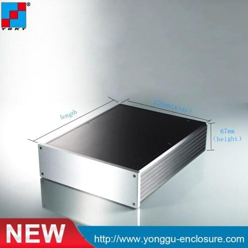 220*67-280mm(WxH-D) extruded aluminum electronic Made in China Aluminum Housing electronics design