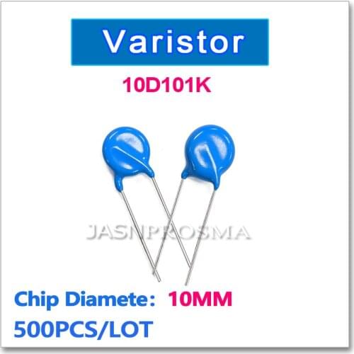 JASNPROSMA 10D101K 10MM 500PCS 100V Varistor 101