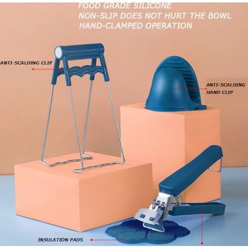 6-piece Kitchen Accessories High Temperature Resistant Non-slip anti-scald Clip Tray Bowl Clip Bowl Clip Kitchen Accessories