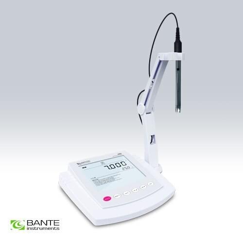 Benchtop lab pH mV ISE meter Ion concentration temperature tester analyzer water tester Brand BANTE ATC USB to PC high quality