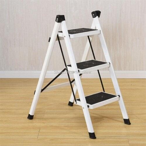Ladder indoor two or three steps pedal ladder climbing household upper berth car washing step stool folding thick anti-skid