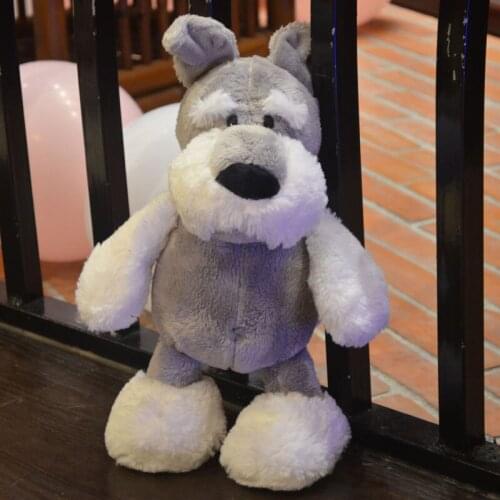 Schnauzer Cute Simulation Puppy Plush Toys Teddy Dog Husky Kids Dolls Stuffed Pet Soft Anime Decor Collection Toys For Kids
