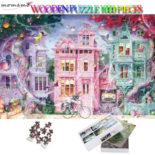 MOMEMO The Dream World Puzzle 1000 Pieces Wooden Adults Puzzles Attractive Fantasy Pattern Jigsaw Puzzle 50*75 Cm 2D Puzzle Toys