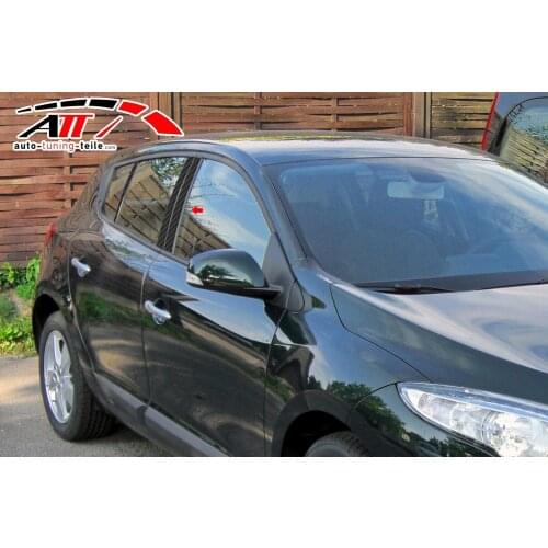 Fit For Renault Megane 3 Hb 2011 Carbon Pole 6 Piece Chrome Styling Accessories Modified Designed Car Tuning Piece