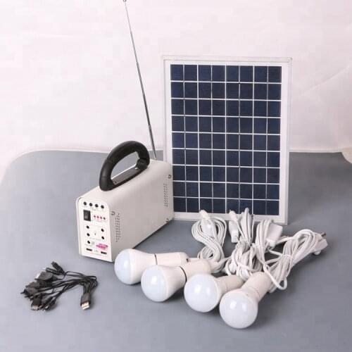 DC Portable Solar Power Generator System Home For Lighting