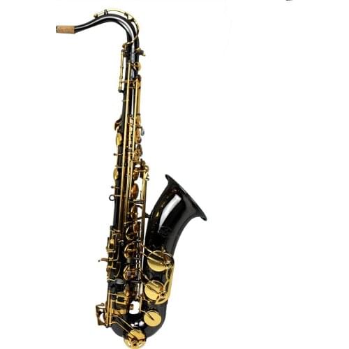 Professional Black nickel plate body gold lacquer key Tenor Saxophone