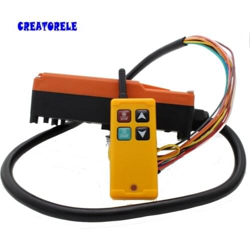 Industrial Wireless Radio remote controller Switch for crane 1 receiver+ 1 transmitter AC220V 110V 380V 36V DC12V 24V