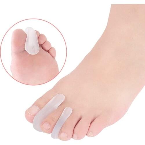 Toe Separator Silicone Gel Foot Fingers Protector Pedicure Foot Care Tools Silicone Bone Thumb Orthotics Corrector Hallux Valgus