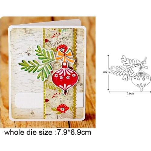 Christmas Ornament Metal Cutting Dies for 2020 New Stencils dies DIY Scrapbooking dies Embossing Paper Cards Making Craft dies