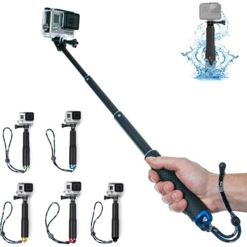 Extendable for Go Pro Stick Handheld Palo for Gopro Selfie Sticks Monopod for GoPro HERO 5 4 6 7 3+ 3 2 1 SJ4000 for Xiaomi Yi