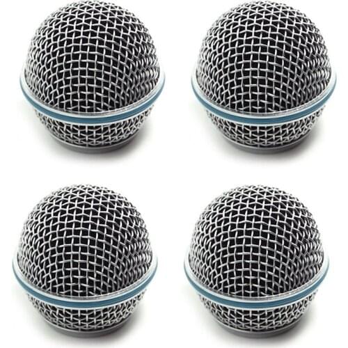 Bolymic Microphone Head Ball Grill for Shure Beta 58 microphone Grille microfoon 4 Pack