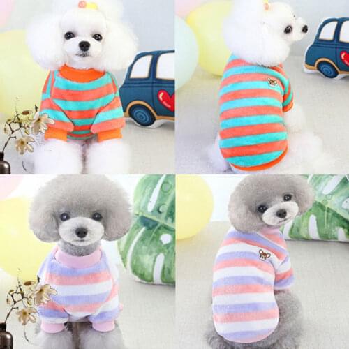 Cute Dog Clothes rainbow color Dog Shirt Pet Vest Comfortable Durable Cute Puppy Dog Clothes Simple Puppy Dog Accessory S-XXL