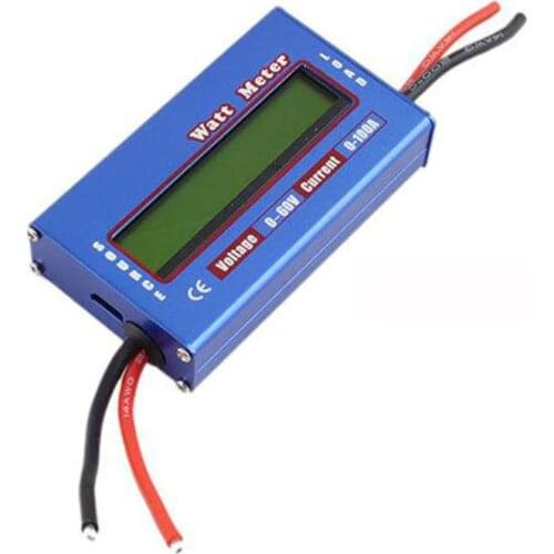 Blue DC 60V 100A Balance Voltage Battery Power Analyzer RC Watt Meter Checker Professional Watt Meter Balancer Charger RC Tools