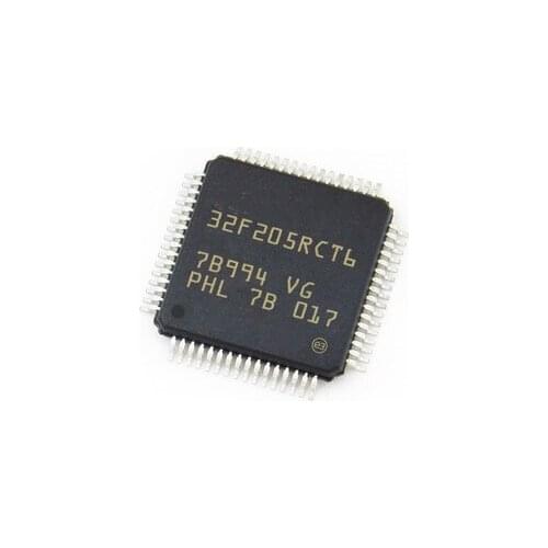 100% nuevo 10 unidades/lote IC STM32F205RBT6 LQFP64 Transistor original